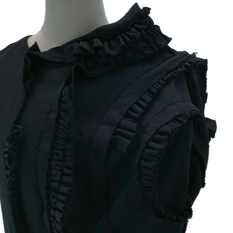 COMME des GARCONS / コムデギャルソン | 2015SS | 薔薇と血 フリル アシンメトリーワンピース |