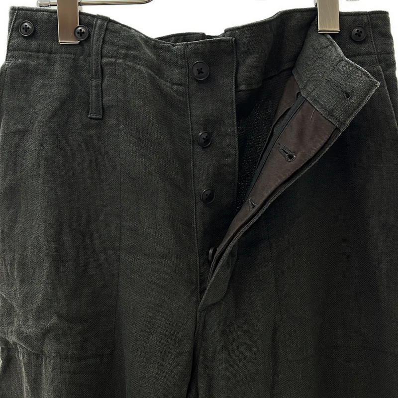 ​NIGEL CABOURN / ナイジェルケーボン | リネン ピンオックス フレンチワークパンツ | 32 | メンズ