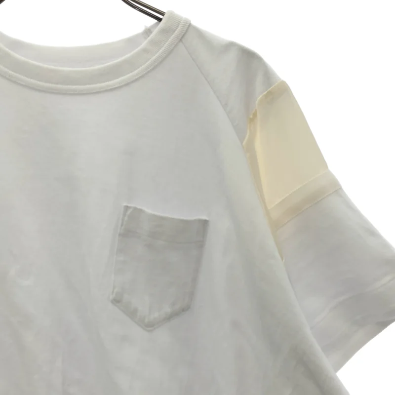 sacai / サカイ | Solid Satin Cotton Jersey T-SHIRT カットソー | 2 | レディース