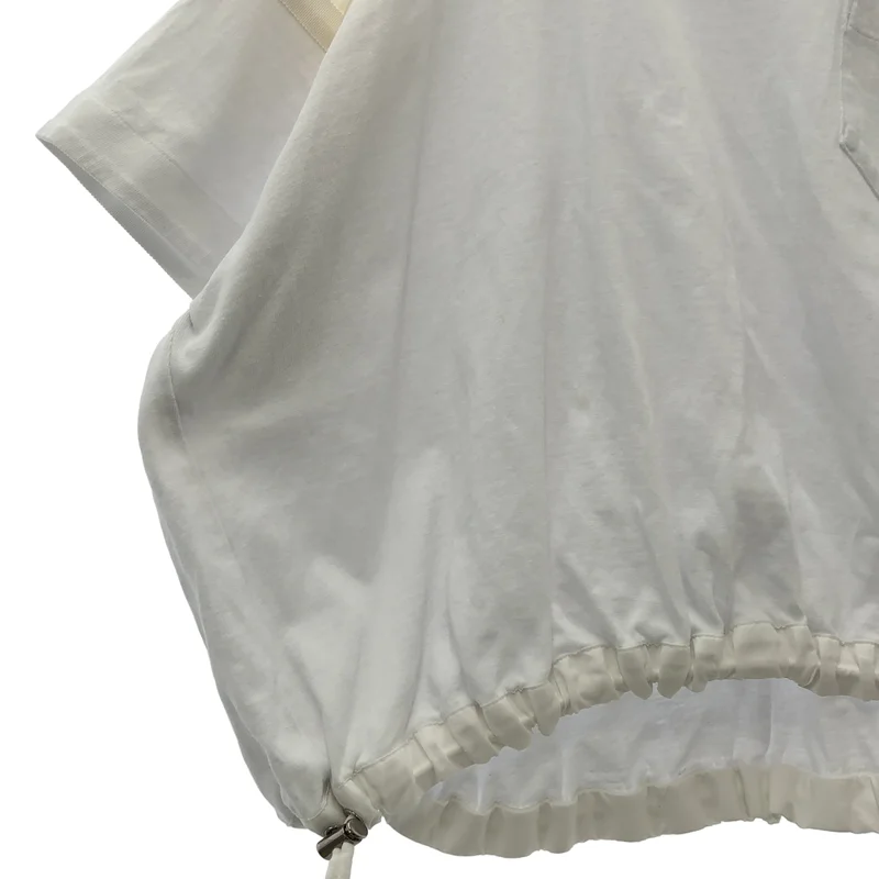 sacai / サカイ | Solid Satin Cotton Jersey T-SHIRT カットソー | 2 | レディース