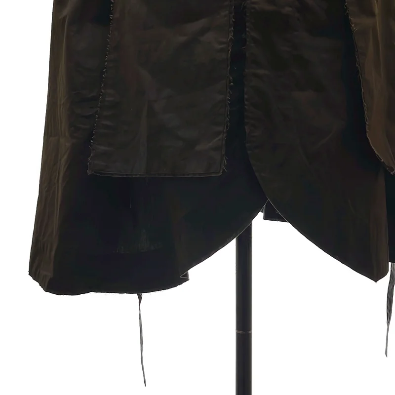 TISCAR ESPADAS / ティスカーエスパダス | THE COAT VEST /ワックスコットン カットオフ ボウタイコートベスト | M | レディース