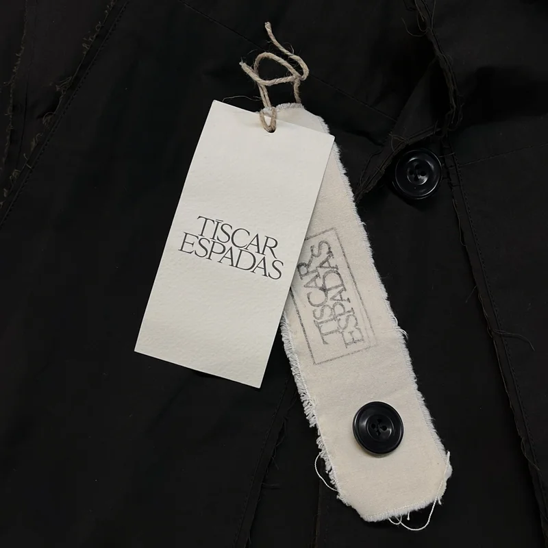 TISCAR ESPADAS / ティスカーエスパダス | THE COAT VEST /ワックスコットン カットオフ ボウタイコートベスト | M | レディース
