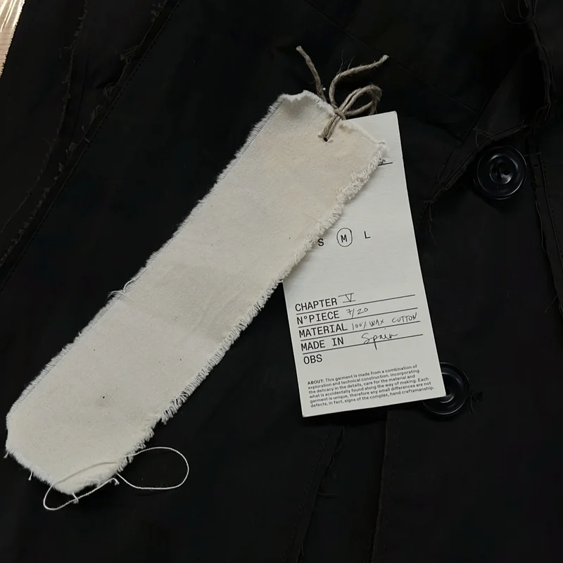 TISCAR ESPADAS / ティスカーエスパダス | THE COAT VEST /ワックスコットン カットオフ ボウタイコートベスト | M | レディース