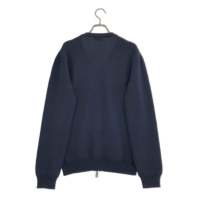 JIL SANDER / ジルサンダー | ウール ジップアップ ニットカーディガン | 44 | メンズ