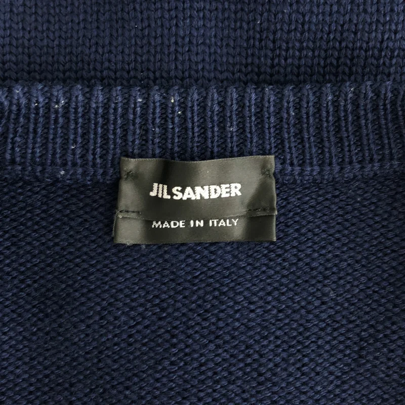 JIL SANDER / ジルサンダー | ウール ジップアップ ニットカーディガン | 44 | メンズ