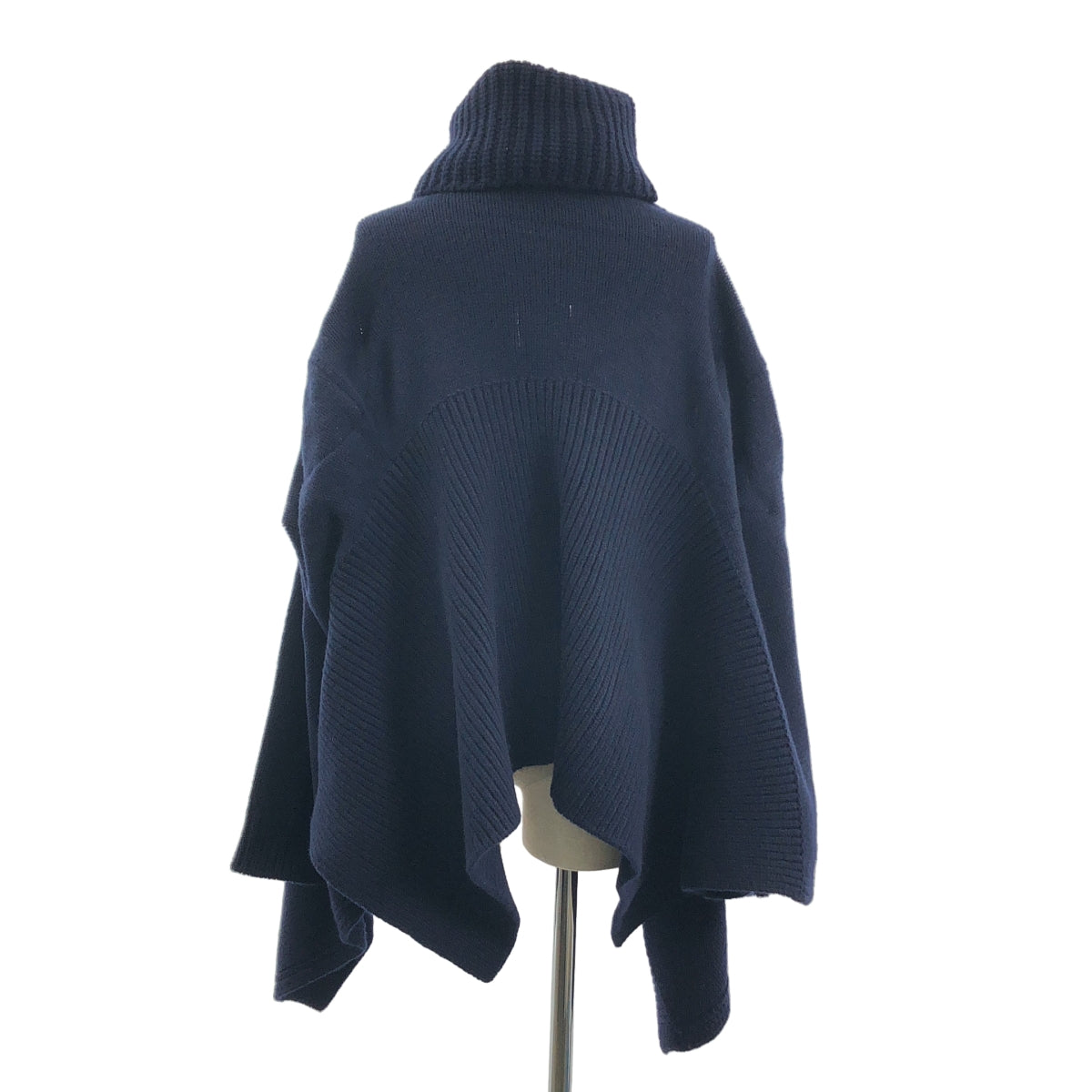 TAKAHIROMIYASHITA The Soloist / タカヒロミヤシタザソロイスト | two face sweater ウール タートルネック 変形 ニット | 46 | ネイビー | メンズ TAKAHIROMIYASHITA The Soloist / タカヒロミヤシタザソロイスト | two