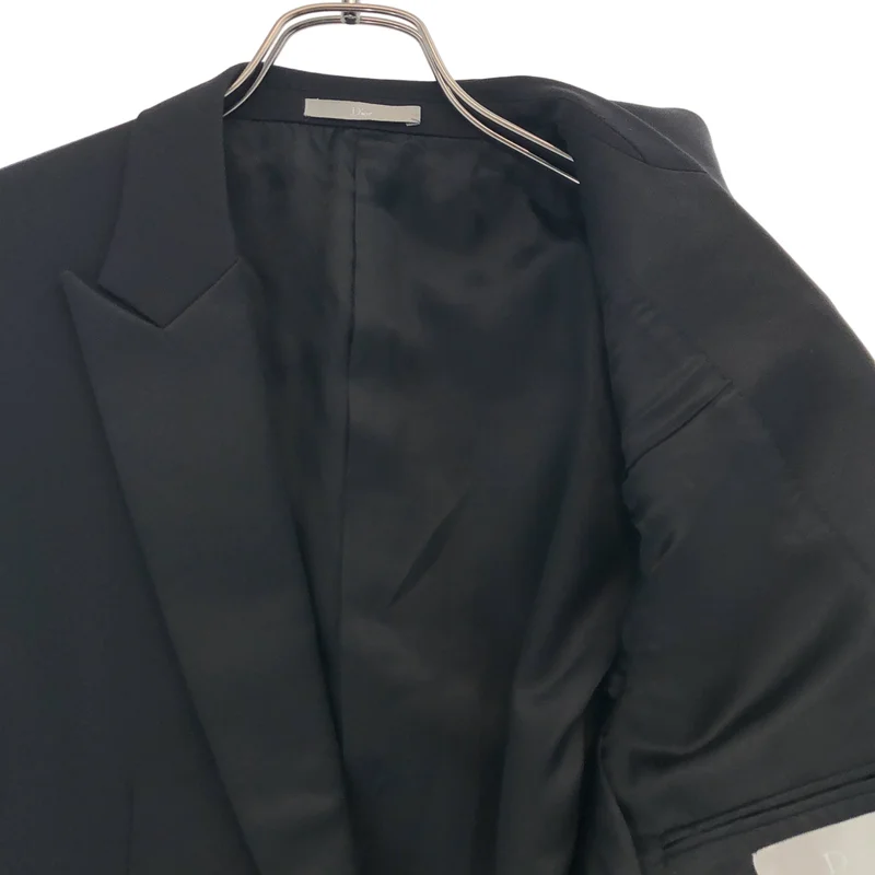 Dior homme / ディオールオム | セットアップ / サテン切替 スモーキングジャケット / サイドライン スラックス | 48 | メンズ