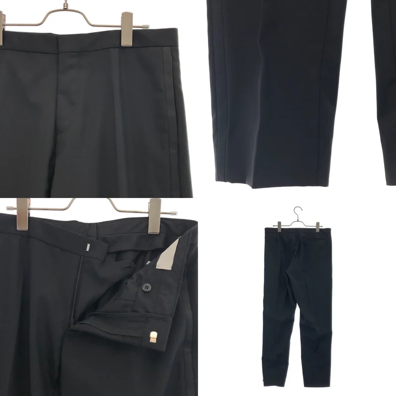 Dior homme / ディオールオム | セットアップ / サテン切替 スモーキングジャケット / サイドライン スラックス | 48 | メンズ