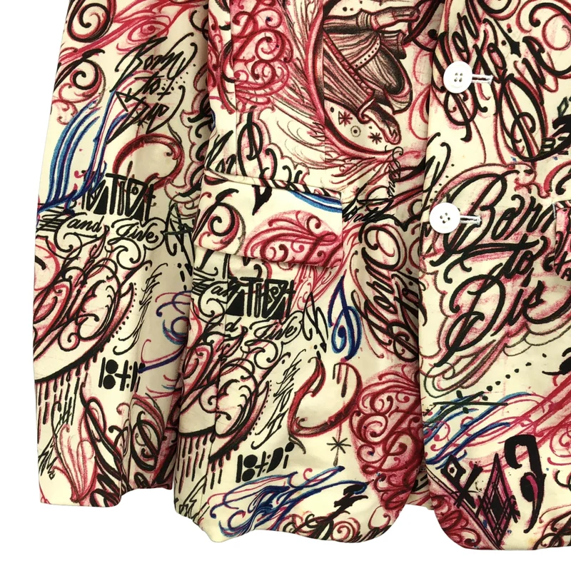 COMME des GARCONS HOMME PLUS / コムデギャルソンオムプリュス | 2015AW | タトゥープリント ジャケット PP-J061 | M | メンズ