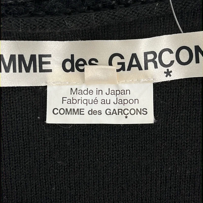 COMME des GARCONS / コムデギャルソン | 2018AW | ウール混 ドッキング フリンジ カーディガン | XS | レディース