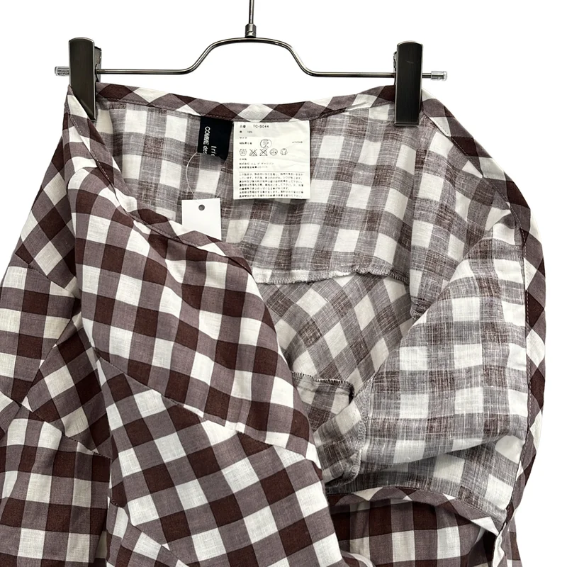 tricot COMME des GARCONS / トリココムデギャルソン | 2009SS | リネン ギンガムチェック ラップスカート |