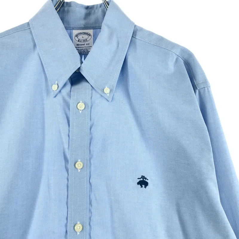 BROOKS BROTHERS / ブルックスブラザーズ | コットン 刺しゅう オックスフォードシャツ | L | メンズ