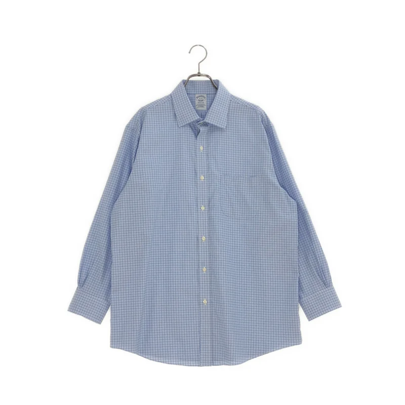 BROOKS BROTHERS / ブルックスブラザーズ | ノンアイロン スーピマコットンストレッチ ロイヤルオックスフォード チェック ドレスシャツ Regular Fit | 16-31 | メンズ