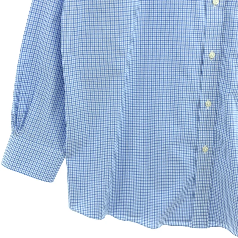 BROOKS BROTHERS / ブルックスブラザーズ | ノンアイロン スーピマコットンストレッチ ロイヤルオックスフォード チェック ドレスシャツ Regular Fit | 16-31 | メンズ