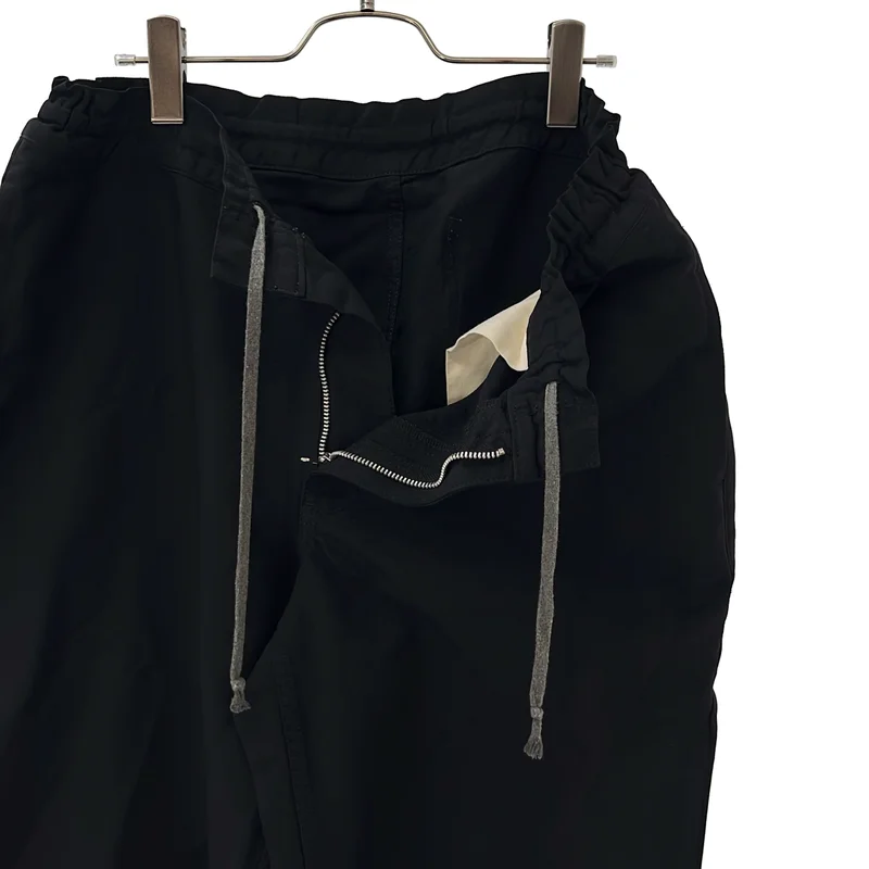 COMME des GARCONS HOMME DEUX / コムデギャルソンオムドゥ | 2018SS | ポリエステル 製品染め ドローストリング  テーパード ワイドパンツ | M | メンズ