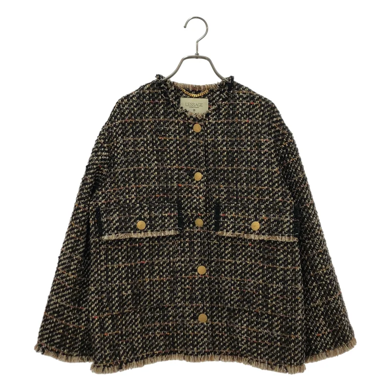 JOURNAL STANDARD L'ESSAGE / ジャーナル​スタンダードレサージュ | 2025AW | ウール混 GIOLICA ツイード WIDE ジャケット |
