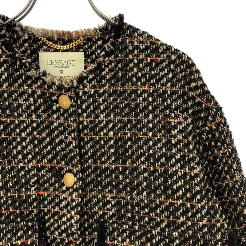 JOURNAL STANDARD L'ESSAGE / ジャーナル​スタンダードレサージュ | 2025AW | ウール混 GIOLICA ツイード WIDE ジャケット |