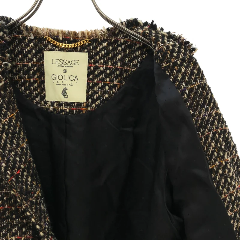 JOURNAL STANDARD L'ESSAGE / ジャーナル​スタンダードレサージュ | 2025AW | ウール混 GIOLICA ツイード WIDE ジャケット |