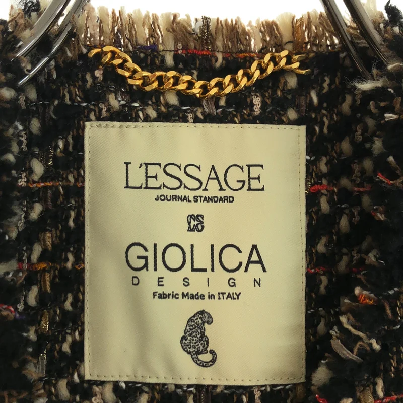 JOURNAL STANDARD L'ESSAGE / ジャーナル​スタンダードレサージュ | 2025AW | ウール混 GIOLICA ツイード WIDE ジャケット |