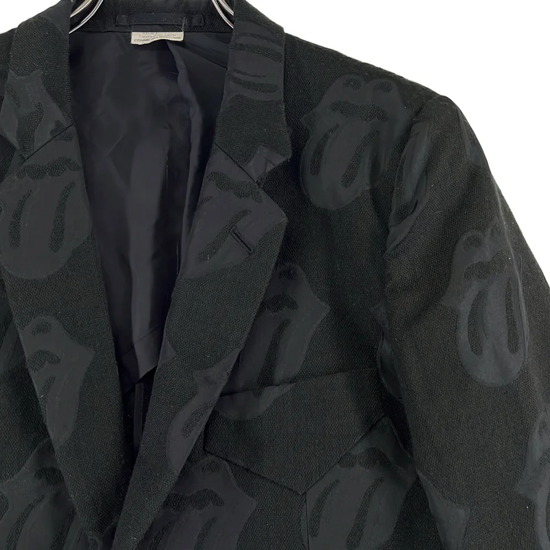COMME des GARCONS HOMME PLUS / コムデギャルソンオムプリュス | 2006SS | ローリングストーンズ リップタン ジャガード テーラードジャケット | S | メンズ