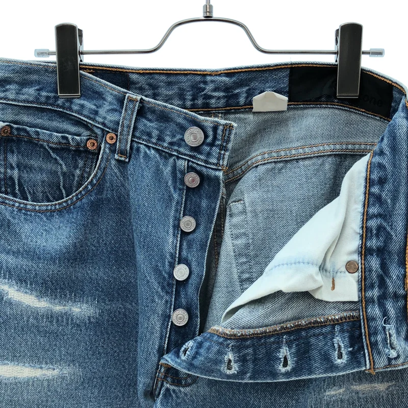 Shinzone / シンゾーン | × Levi's / 501 ダメージ加工 ストレートデニムパンツ | 29 | レディース