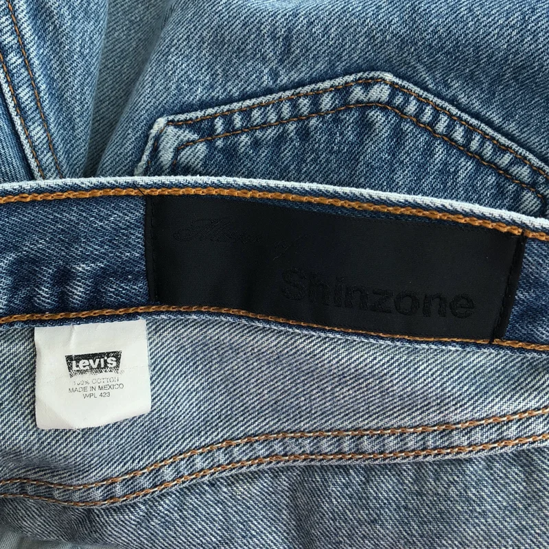 Shinzone / シンゾーン | × Levi's / 501 ダメージ加工 ストレートデニムパンツ | 29 | レディース