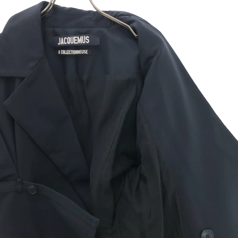 JACQUEMUS / ジャックムス | LA COLLECTIONNEUSE / 変形 レイヤード ロングジャケット | 36 | レディース