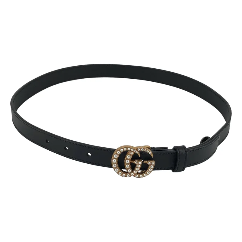 GUCCI / グッチ | GGマーモント パールバックル ベルト | 75 | その他