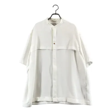 CULLNI / クルニ | Double Satin Zip Short Sleeve Shirt | 2 | Men's