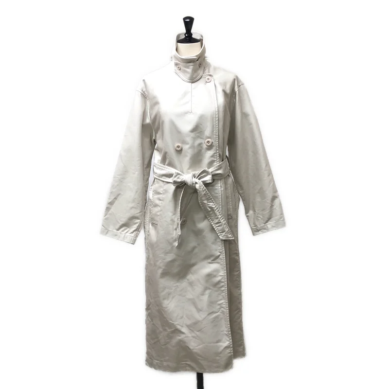 steven alan / スティーブンアラン | COTTON MOLESKIN P-LONG COAT トレンチ コート | S | レディース