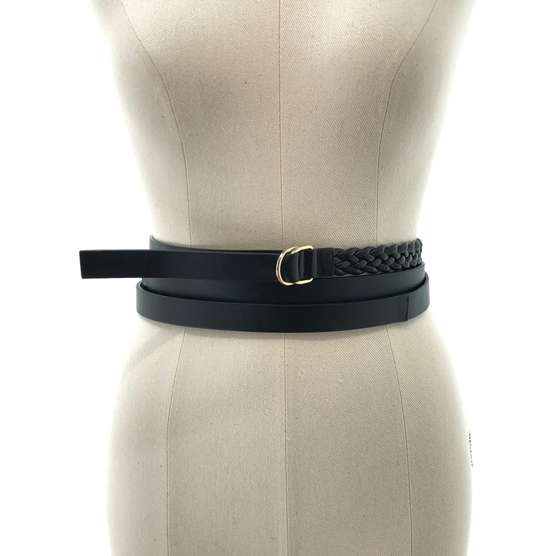 MAX MARA STUDIO / マックスマーラステュディオ | レザー メッシュ ナローベルト |