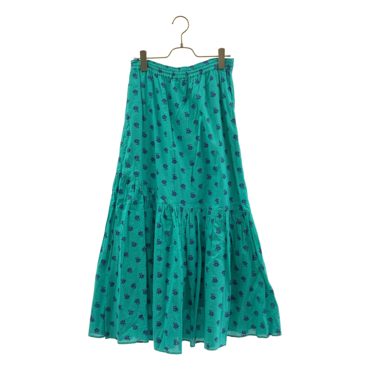 ne Quittez pas / ヌキテパ | Cotton Dobby Stripe Flower Print Skirt
