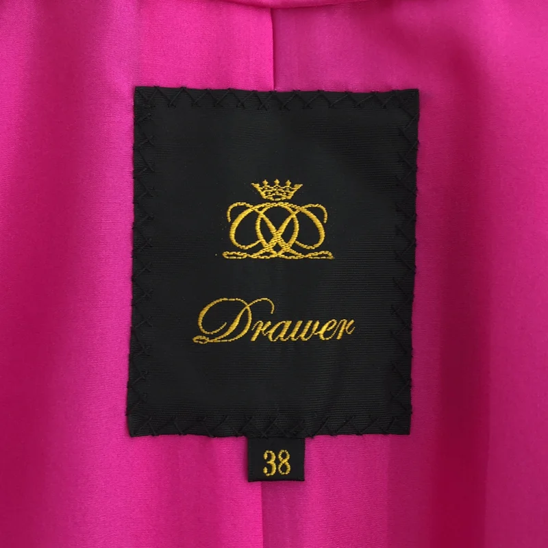 Drawer / ドゥロワー | ウール ボタンレス ノーカラーコート | 38 | レディース