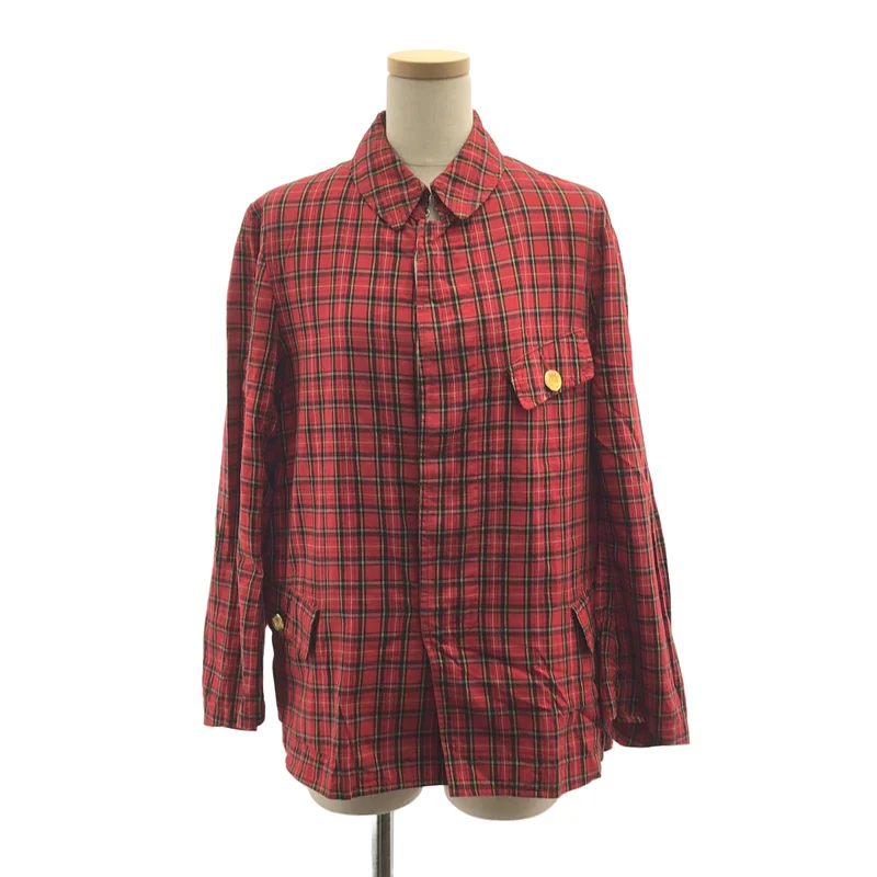 COMME des GARCONS / コムデギャルソン | 2006SS | コットン チェック フライフロント ジャケット | S | レディース