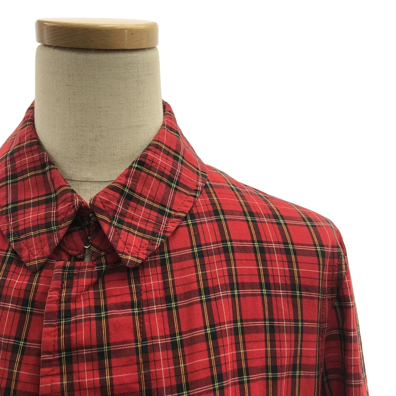 COMME des GARCONS / コムデギャルソン | 2006SS | コットン チェック フライフロント ジャケット | S | レディース