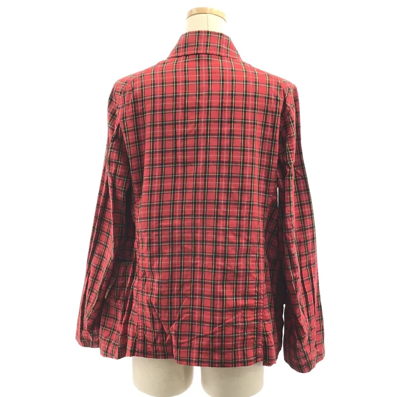 COMME des GARCONS / コムデギャルソン | 2006SS | コットン チェック フライフロント ジャケット | S | レディース