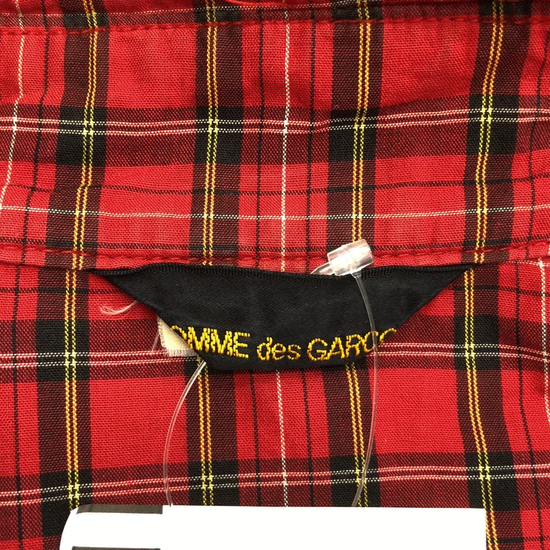 COMME des GARCONS / コムデギャルソン | 2006SS | コットン チェック フライフロント ジャケット | S | レディース