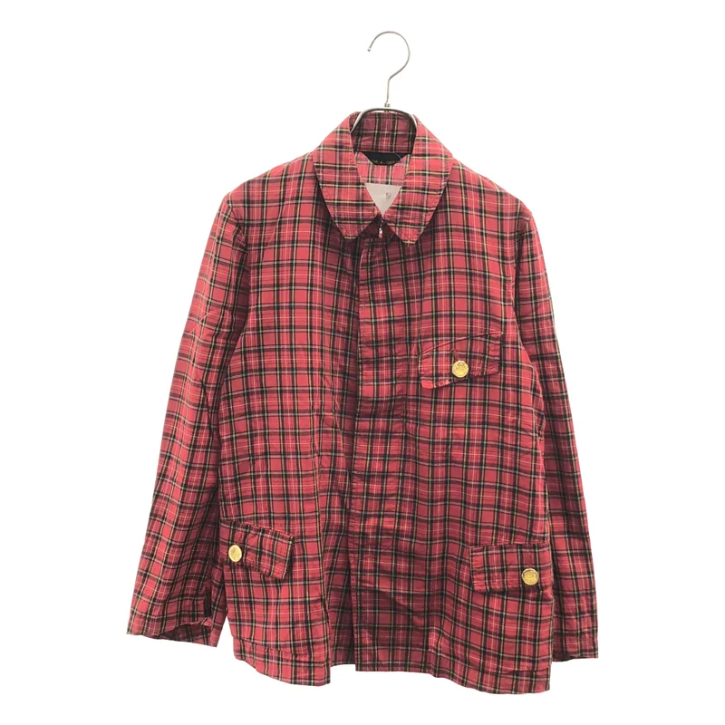 COMME des GARCONS / コムデギャルソン | 2006SS | コットン チェック フライフロント ジャケット | S | レディース