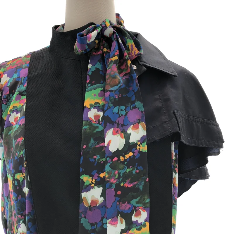 sacai / サカイ | ハイブリット ドッキング アシンメトリー ワンピース | 4 | レディース