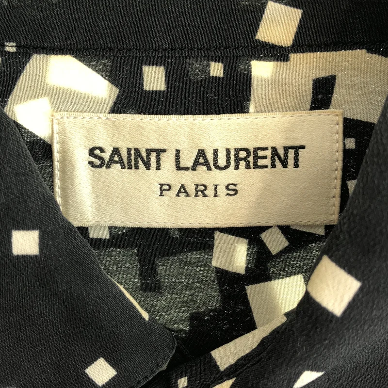 SAINT LAURENT PARIS / サンローランパリ | シルク 総柄 シャツ_長袖 340855 | 37 | メンズ