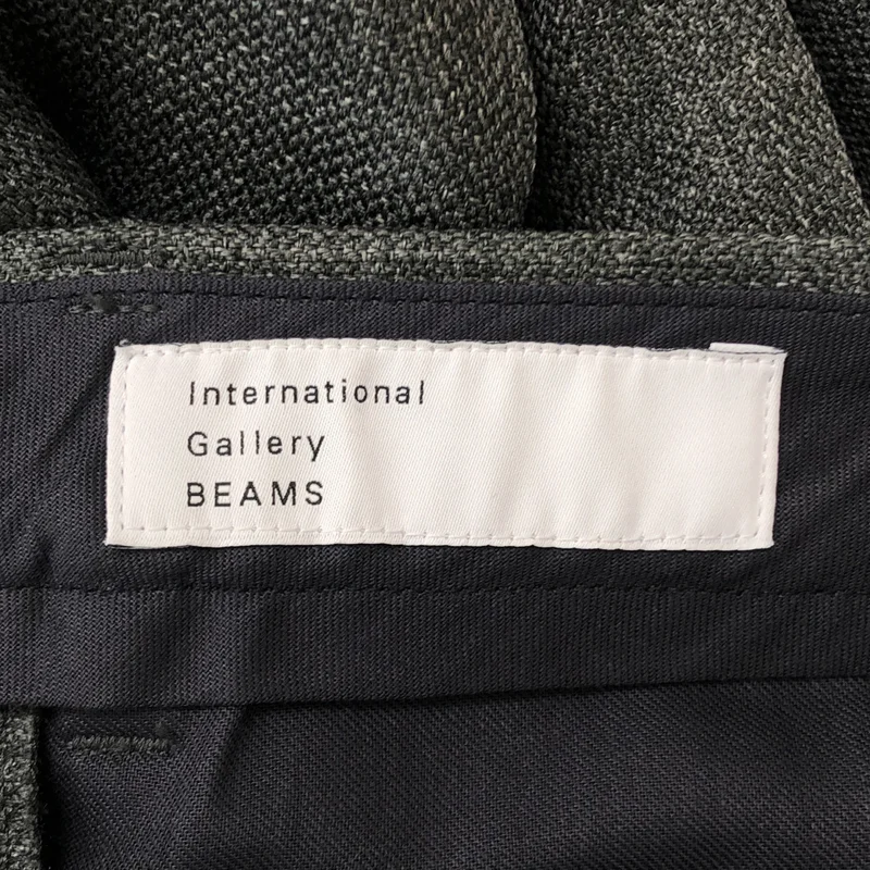IG BEAMS / インターナショナルギャラリービームス | センタープレス スラックス パンツ | S | メンズ