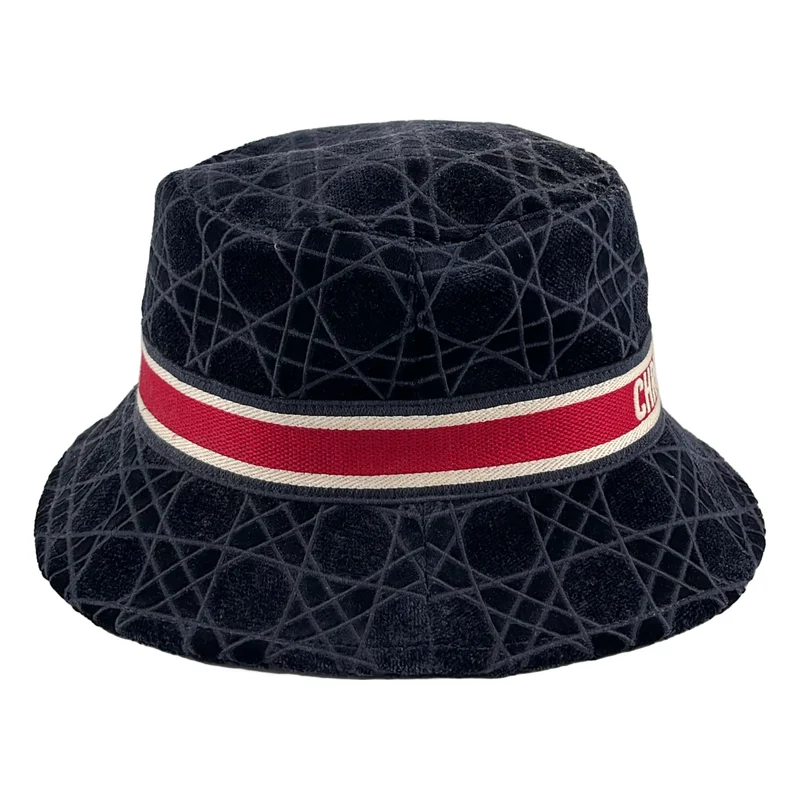 Christian Dior / クリスチャンディオール | ベロア カナージュ ロゴ ボブハット | 58 | その他