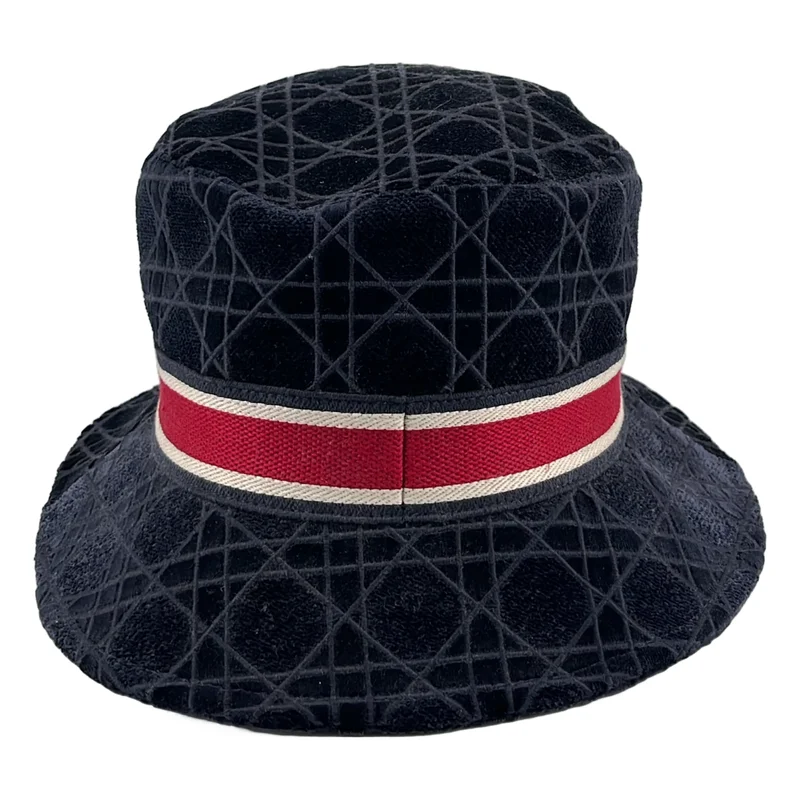 Christian Dior / クリスチャンディオール | ベロア カナージュ ロゴ ボブハット | 58 | その他