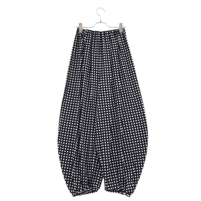 nagonstans / ナゴンスタンス | 2024SS | grid check swim square balloon pants / グリッドチェック スウィムスクエア バルーンパンツ | M | レディース