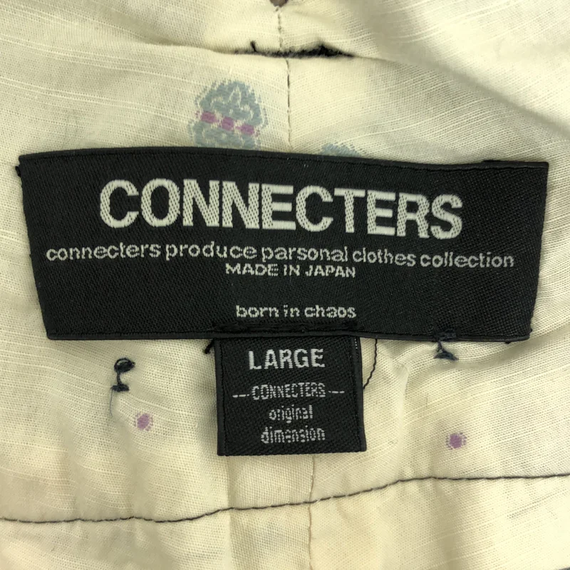 CONNECTERS / コネクターズ | ウール ギャバジン ダメージ加工 スラックス パンツ | L | メンズ