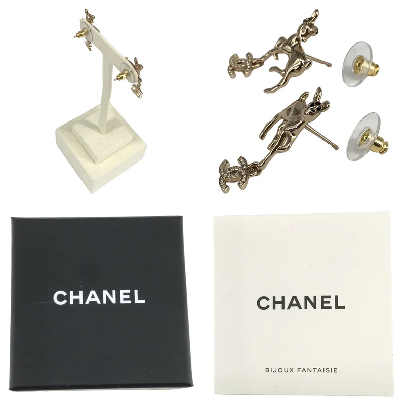 CHANEL / シャネル | 25P バンビ ココマーク ピアス |