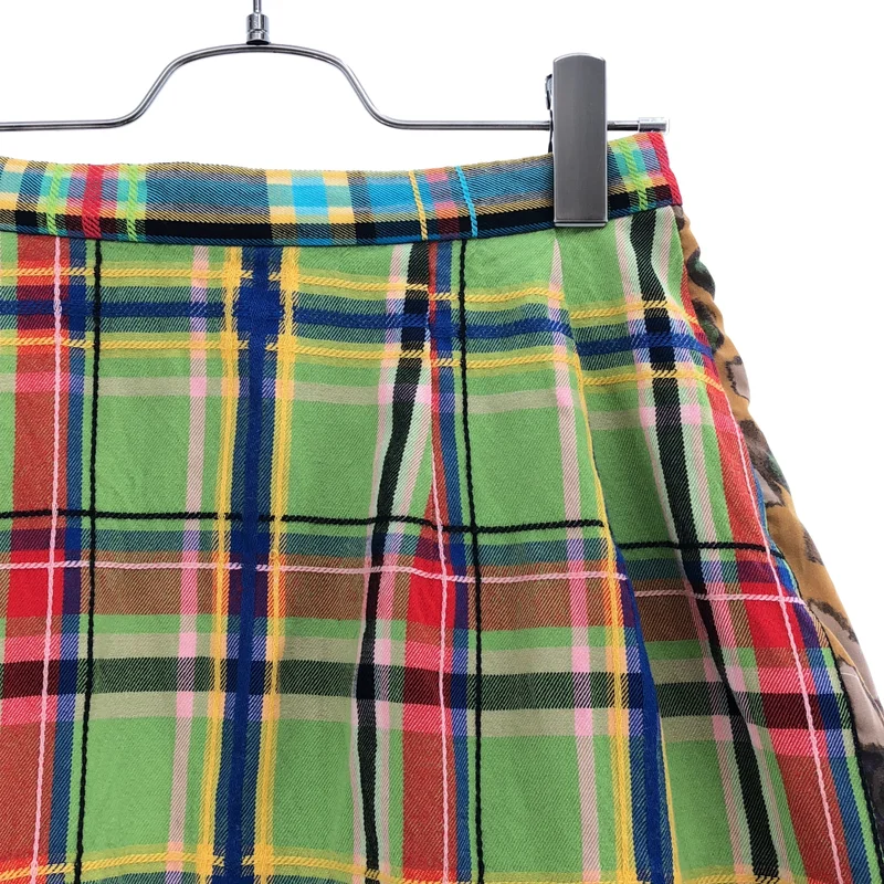 robe de chambre COMME des GARCONS / ローブドシャンブルコムデギャルソン | 2000AW | ウール コットン パッチワーク フリルスカート | M | レディース