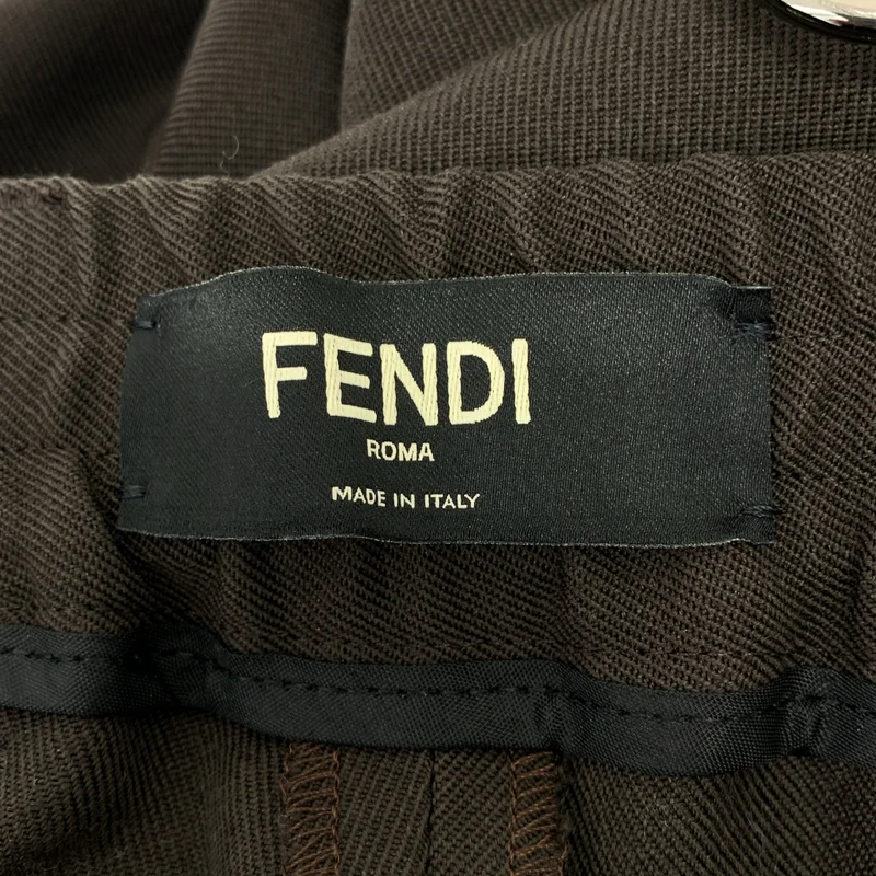 FENDI / フェンディ | タック イージースラックス パンツ | 52 | メンズ