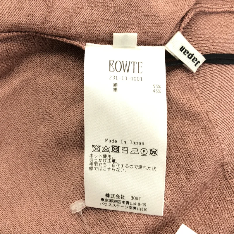 BOWTE / バウト | 18G シルク コットン クルーネック ニット | 1 | レディース
