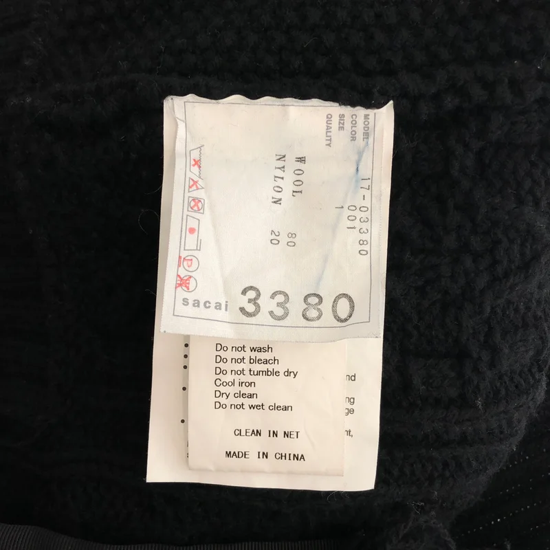 sacai / サカイ | ケーブル フリンジ ニット セーター | 1 | レディース